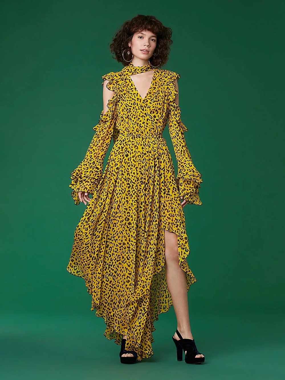 DvF Silk Wrap Dress, size 10-12 - Picture 6 of 15